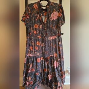 Dress Large gray pink large